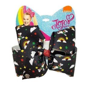 💵Jojo Siwa Black Bow with Unicorns & Rainbo…